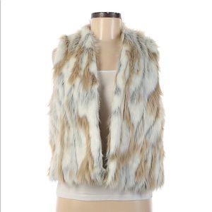 Faux fur vest